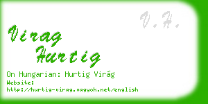 virag hurtig business card